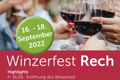 Rech lädt ein zum Winzerfest 2022!