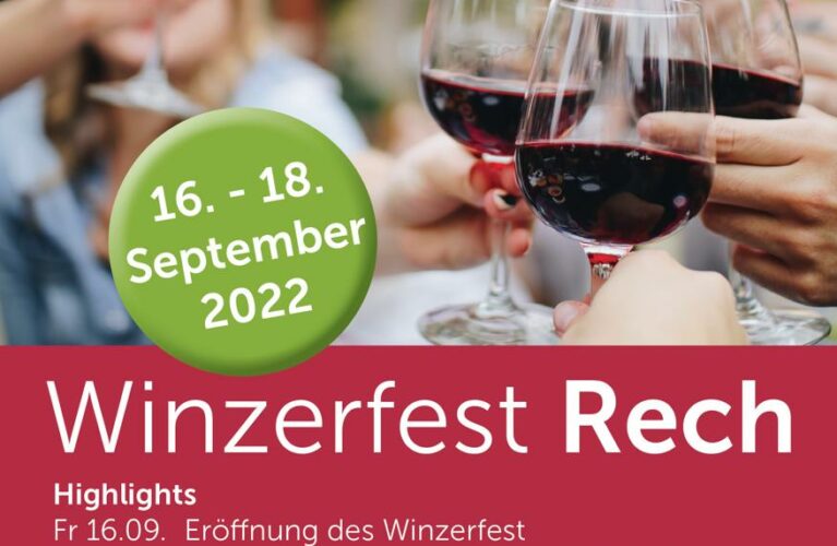 Winzerfest Rech 16.-18.09.2022